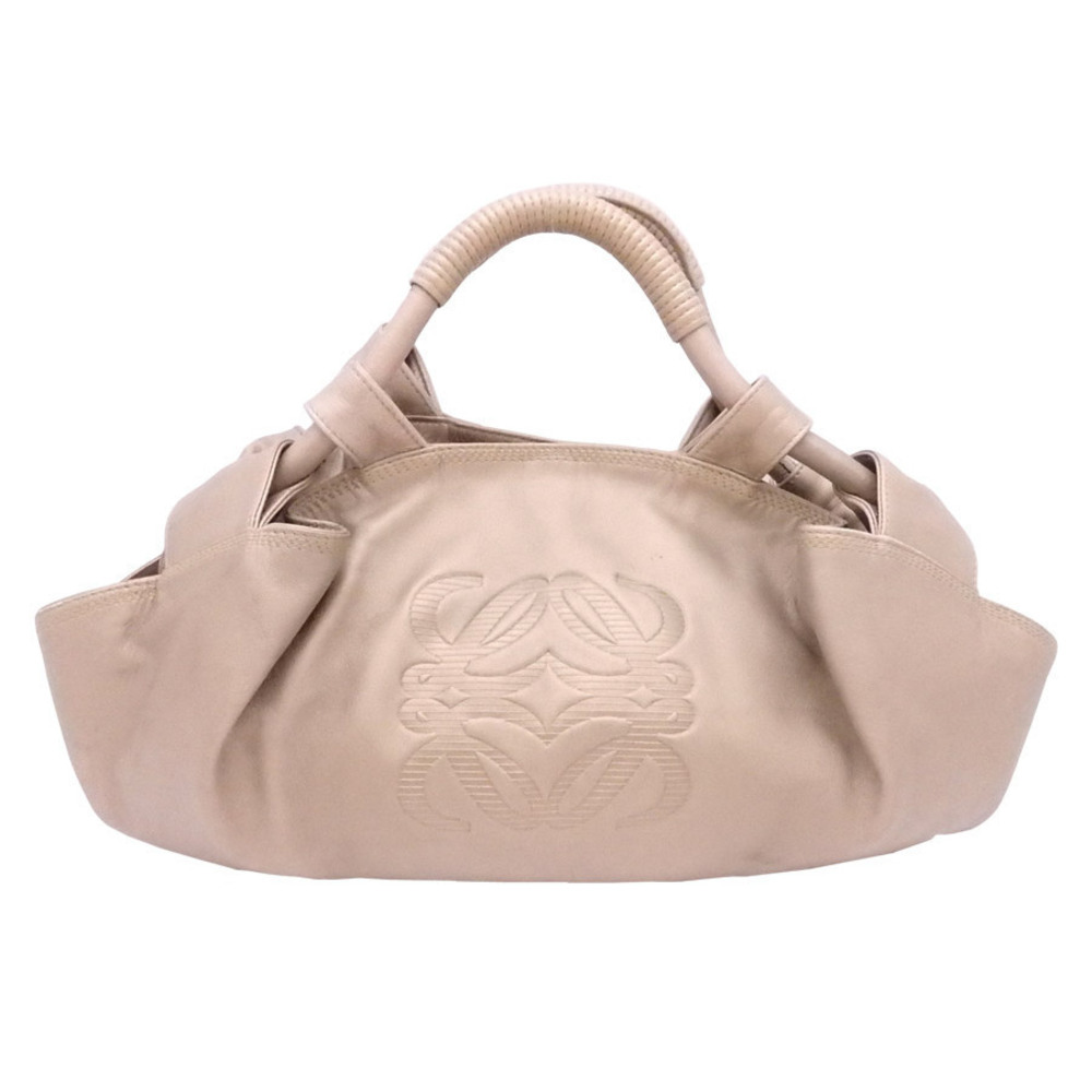 Loewe Anagram Nappa Aire Leather Handbag Gold